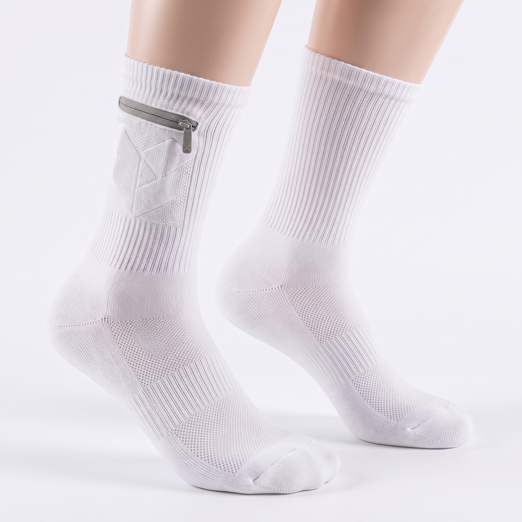 Vaultsock - Crew Socks with Zippered Pocket